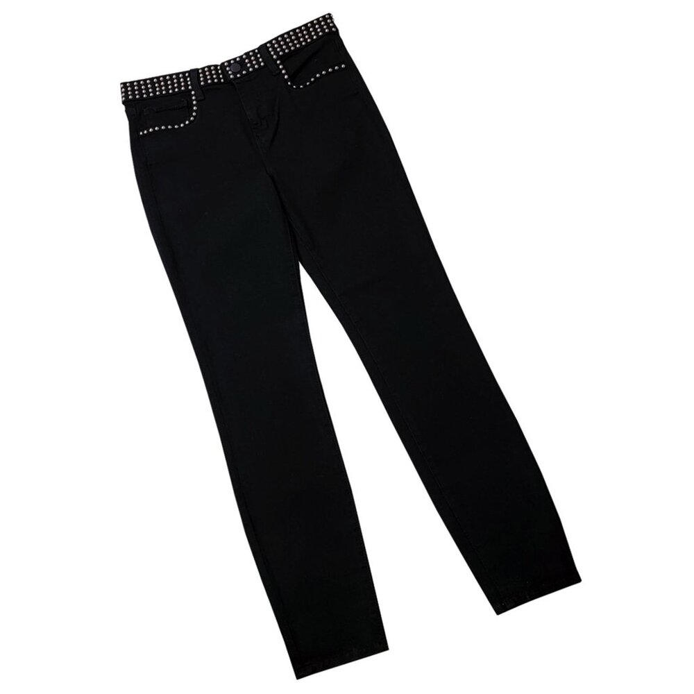 Rock the Rocker Embellished Women's Black Denims